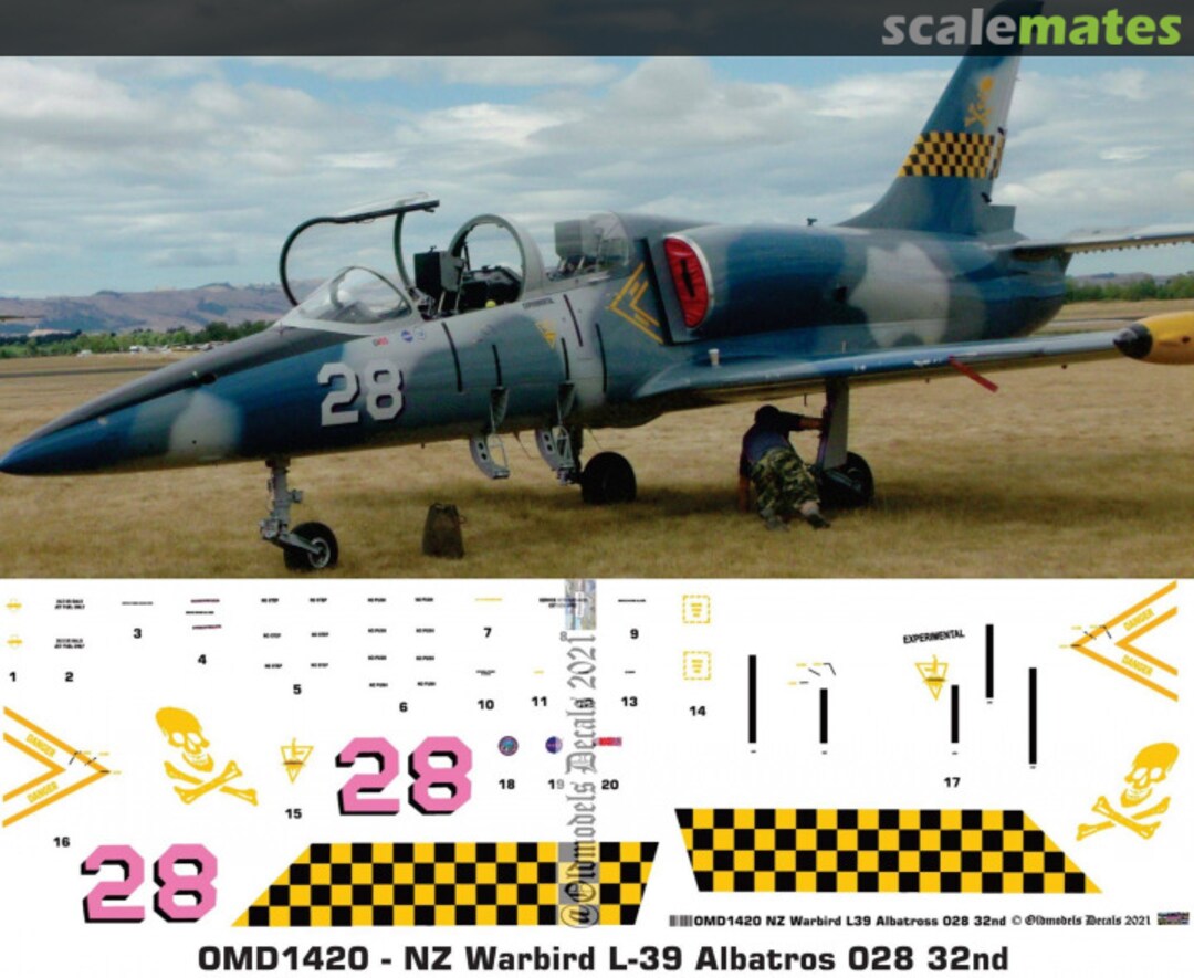 Boxart Warbird - L-39 Albatros 028 OMD1420 Oldmodels Decals