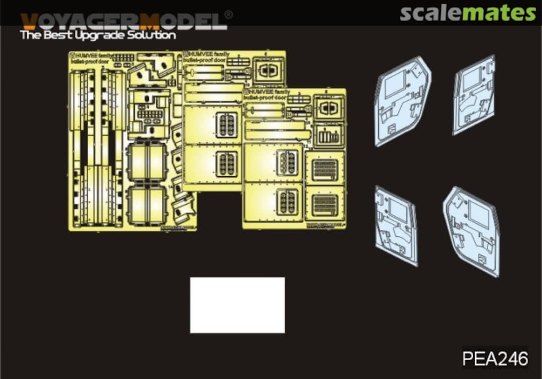 Boxart HUMVEE family bullet-proof door ~TAMIYA/BRONCO~ PEA246 Voyager Model