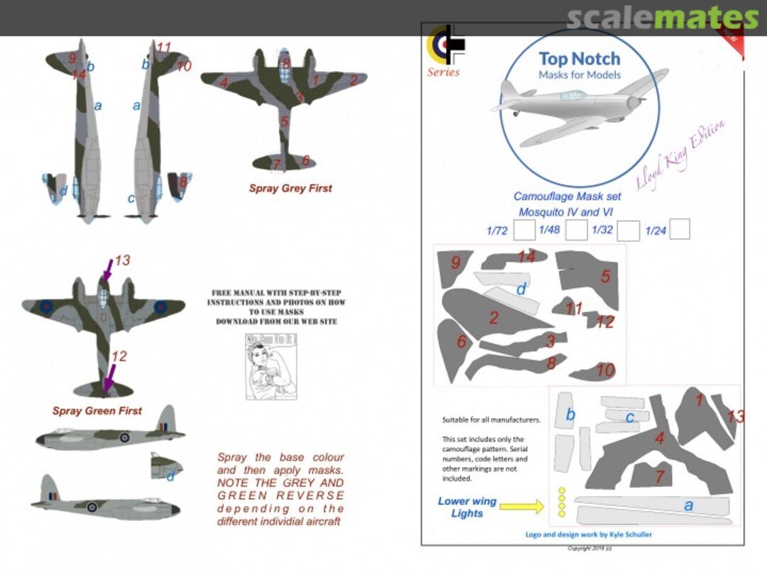 Boxart de Havilland Mosquito FB Mk.VI and NF.II / FB Mk.VI TNM72-M030 TopNotch