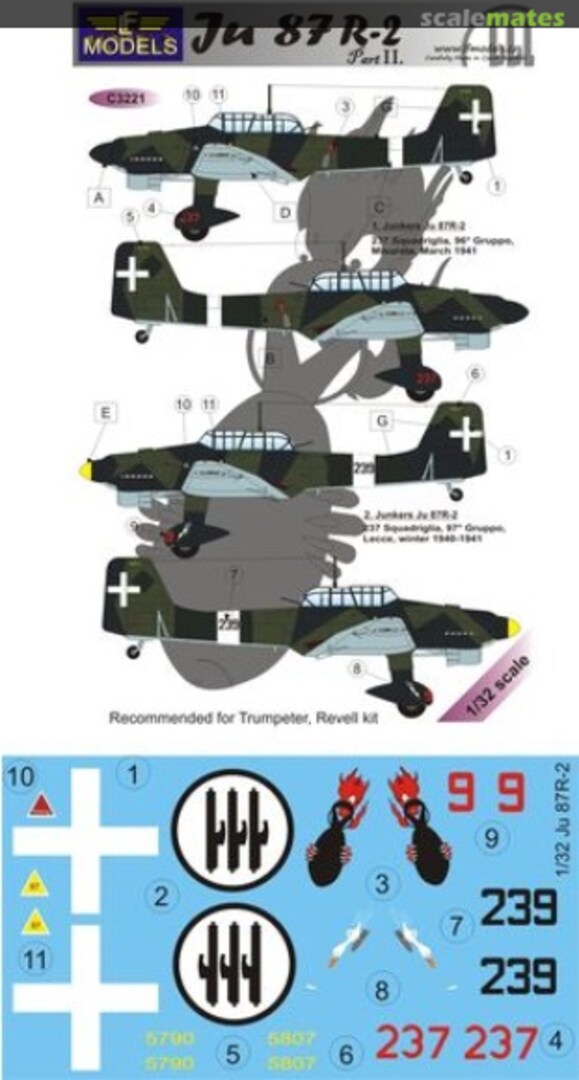 Boxart Ju 87 R-2 C3221 LF Models