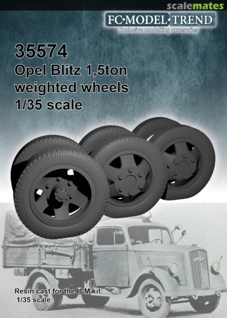 Boxart Opel Blitz 1,5 ton weighted wheels 35574 FC Model Trend