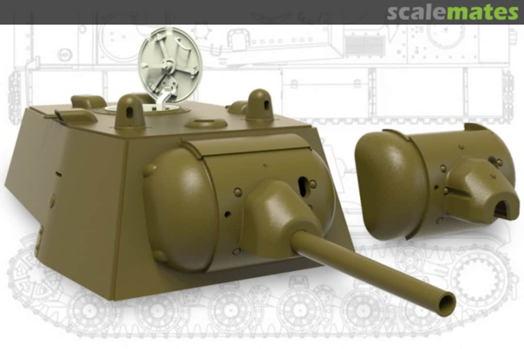 Boxart KV-1 Early Turret (two mantlets, metal barrel) 35241 Miniarm