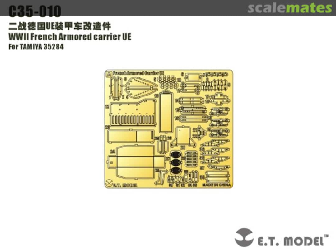 Boxart Renault UE Photo-etch detail C35-010 E.T. Model