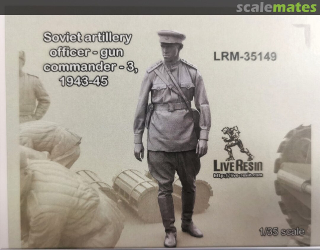 Boxart Soviet artillery officer - gun commander - 3, 1943 - 45 LRM-35149 Live Resin