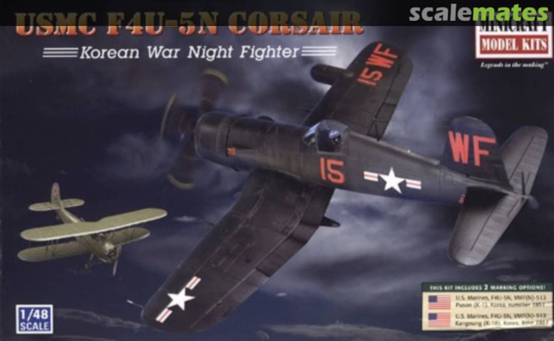 Boxart F4U-5N Corsair 11653 Minicraft Model Kits