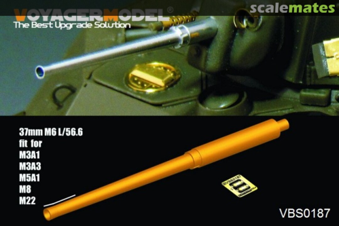 Boxart WWII US 37mm M6 L/56.6 Gun Barrel (For All) VBS0187 Voyager Model