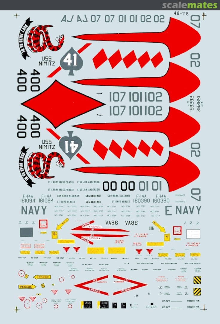 Boxart CVW-8: 1981 Mediterranean Cruise 48-0118 Microscale