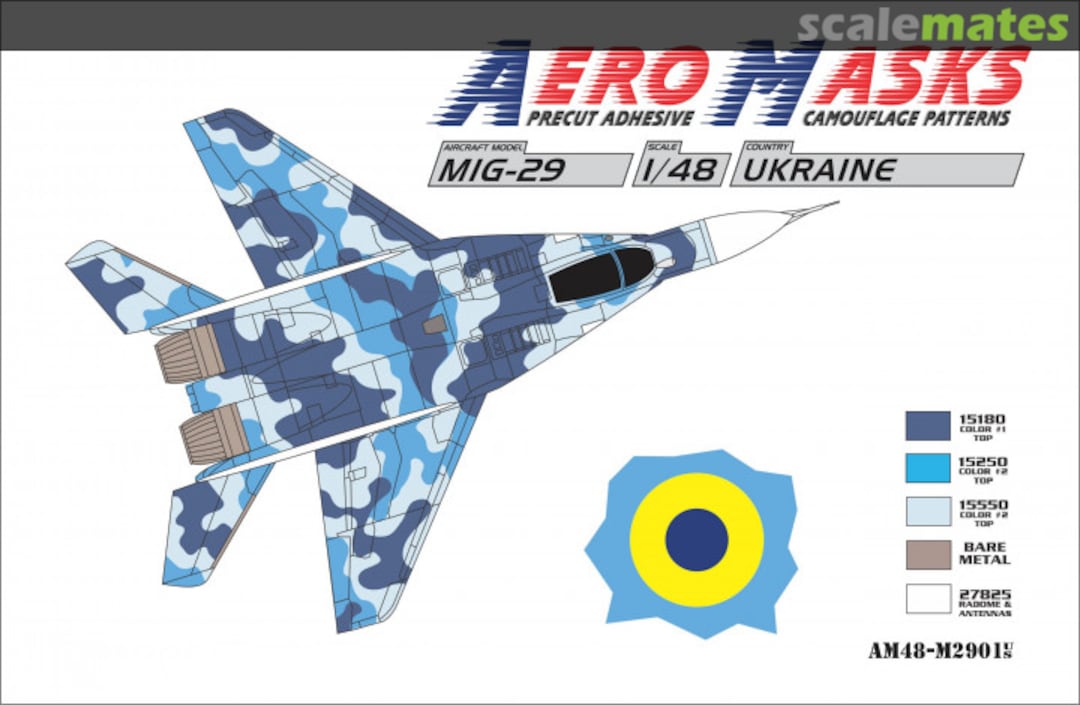 Boxart MiG-29 Ukraine AM48-M2901 AeroMasks