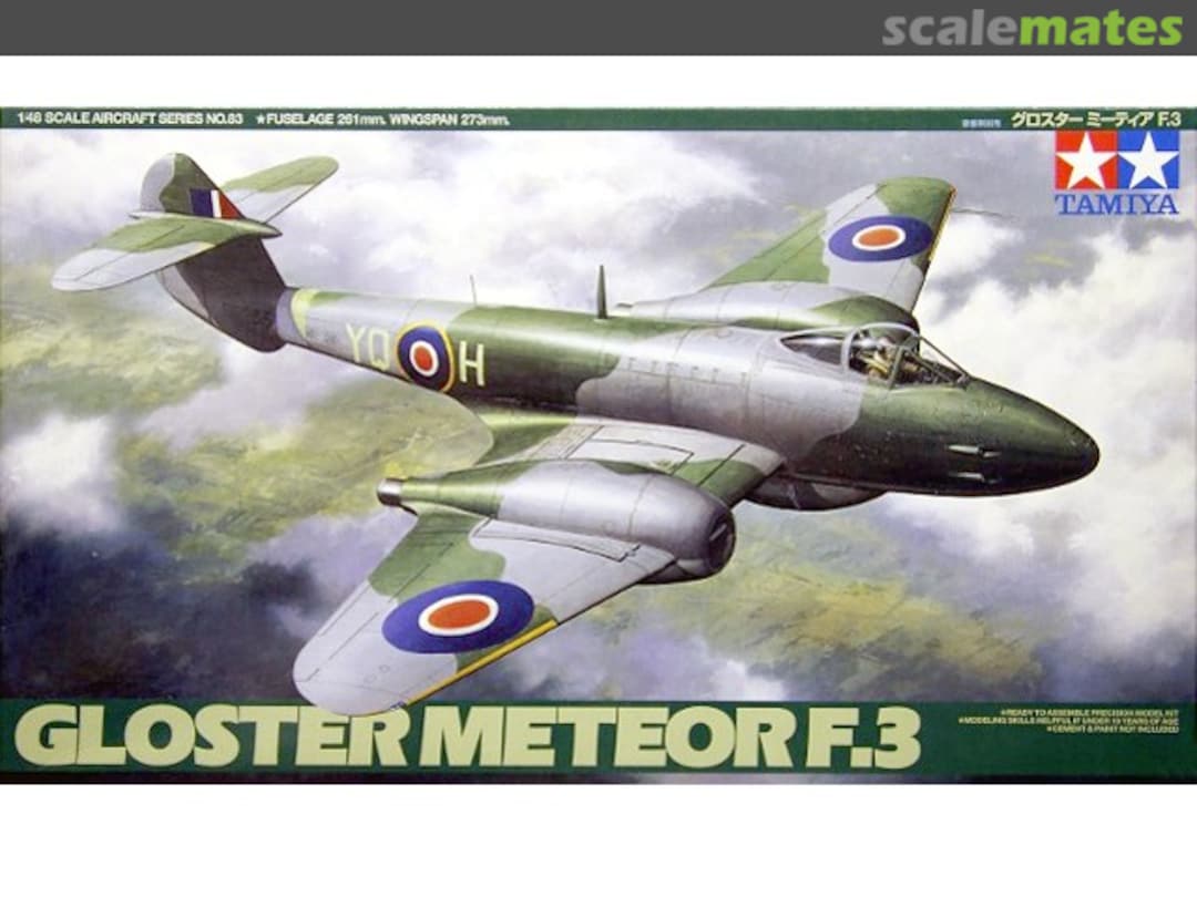 Boxart Gloster Meteor F.3 61083 Tamiya