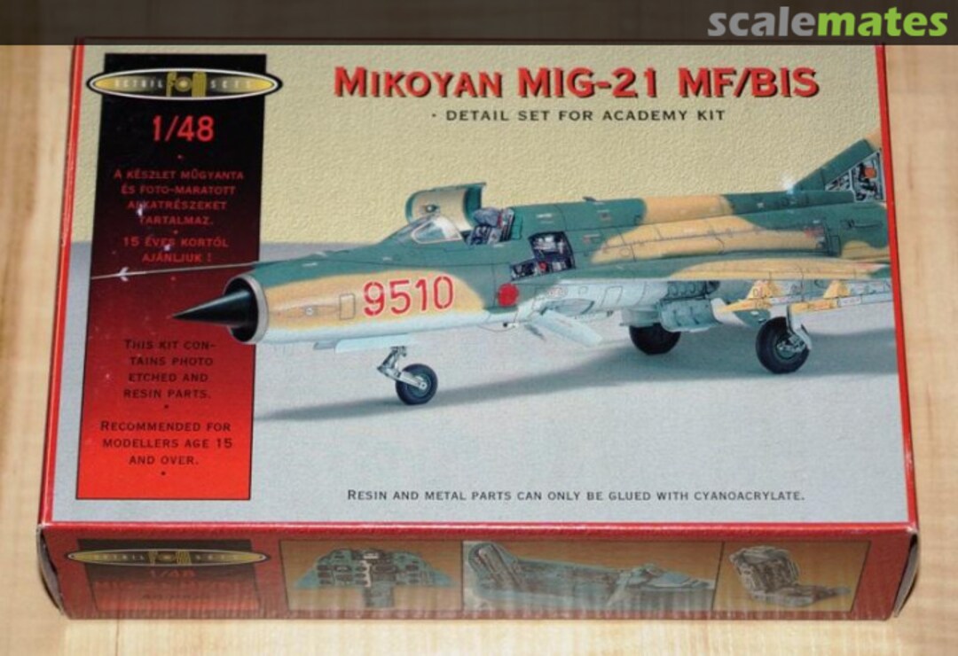 Boxart Mikoyan MiG-21MF/bis 489903 FM Detail