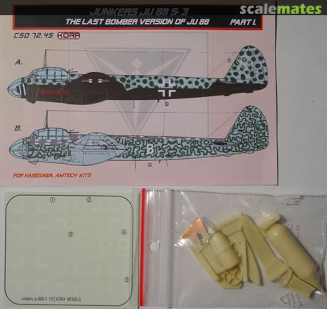 Boxart Junkers Ju 88 S-3 CSD7245 Kora Models