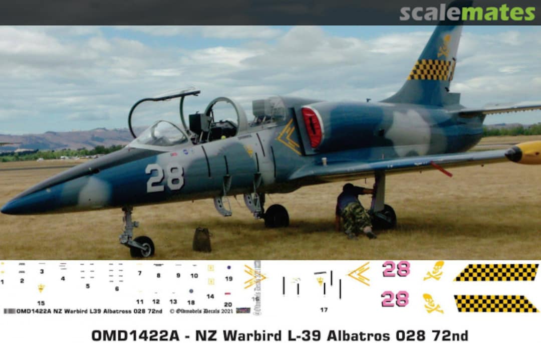 Boxart Warbird - L-39 Albatros 028 OMD1422A Oldmodels Decals