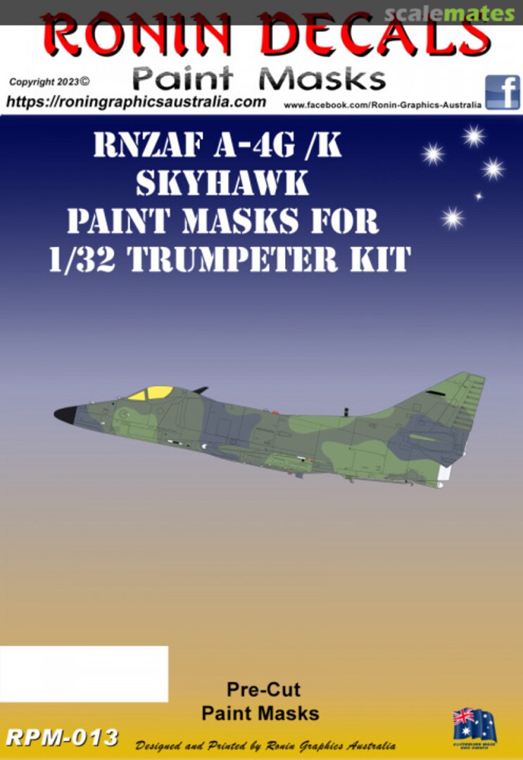 Boxart RNZAF A-4G/K Skyhawk Paint Masks RPM-013 Ronin Decals