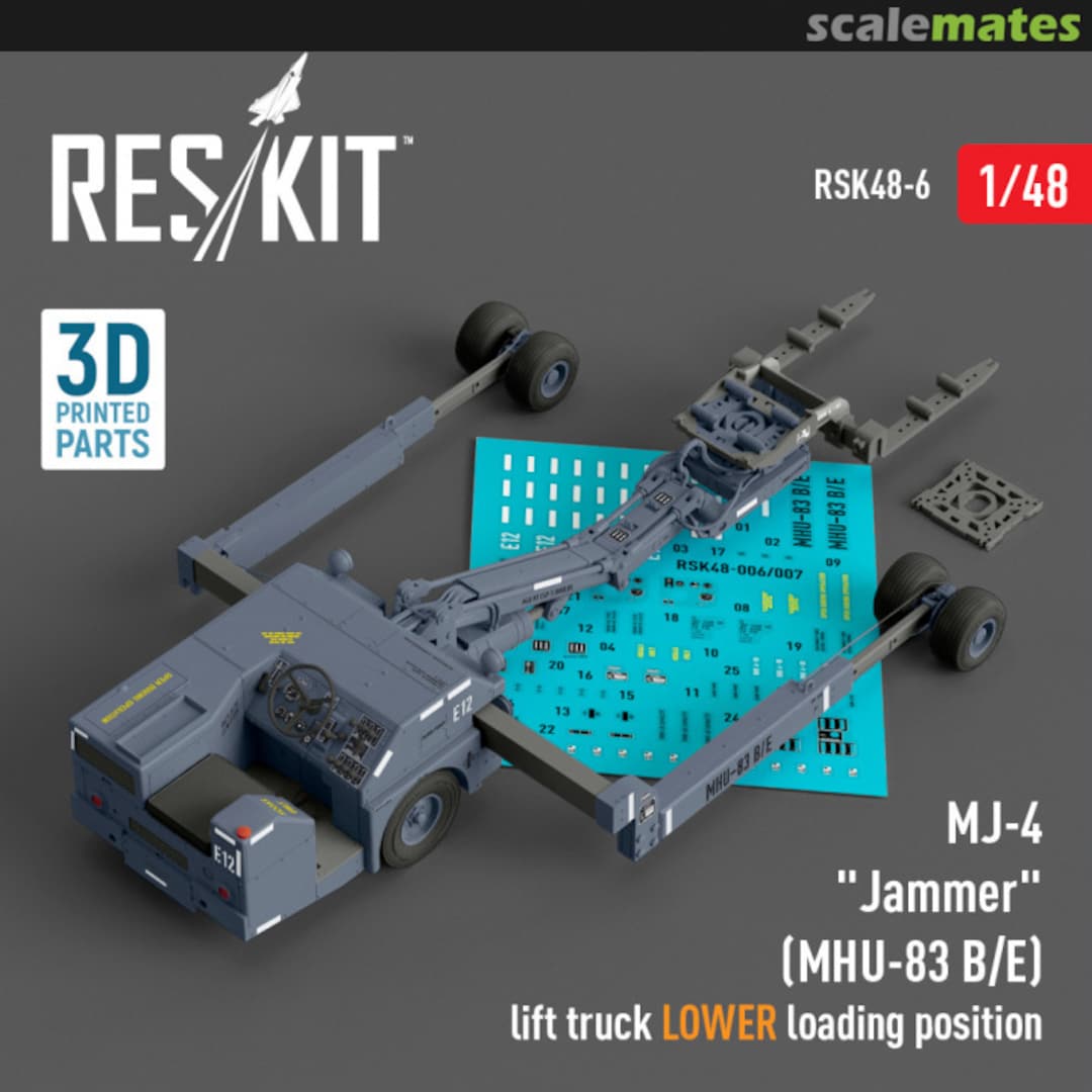 Boxart MJ-4 "Jammer" (MHU-83 B/E) Early lift truck LOWER loading position RSK48-0006 ResKit