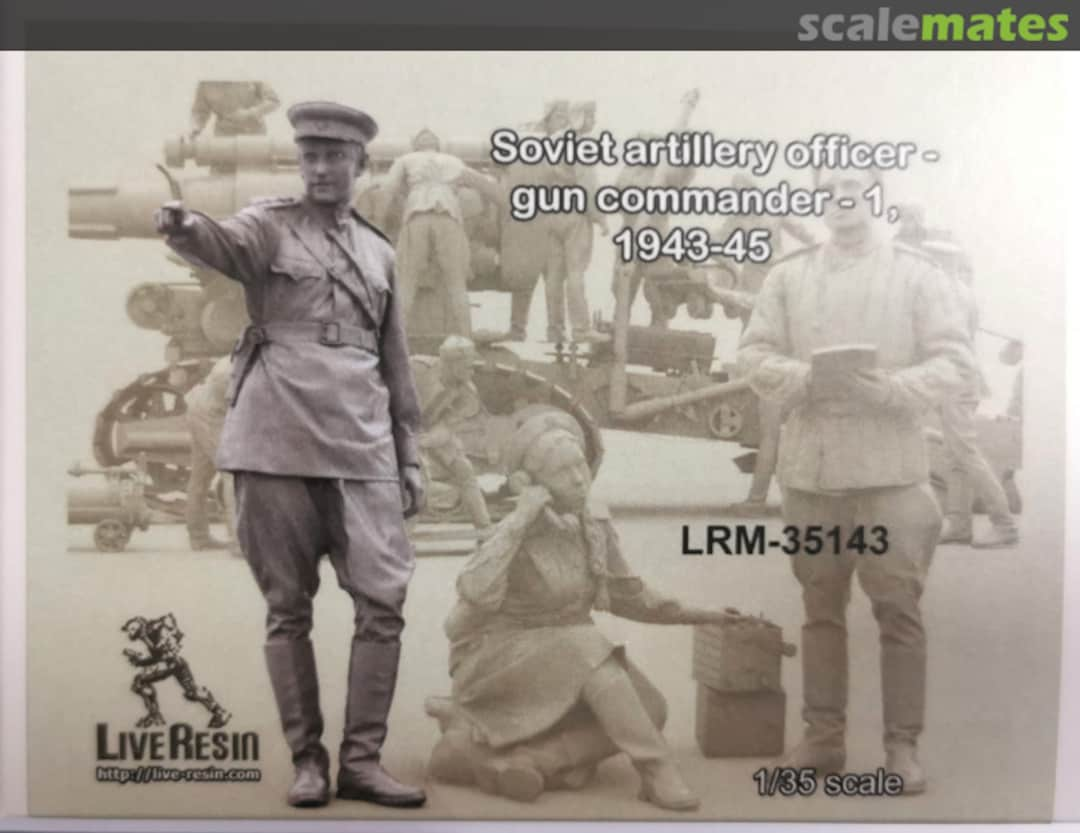 Boxart Soviet artillery officer - gun commander - 1, 1943 - 45 LRM-35143 Live Resin