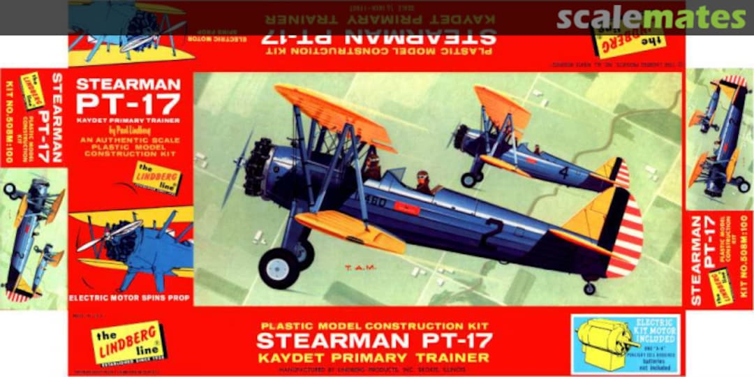 Boxart Stearman PT-17 508M-100 Lindberg