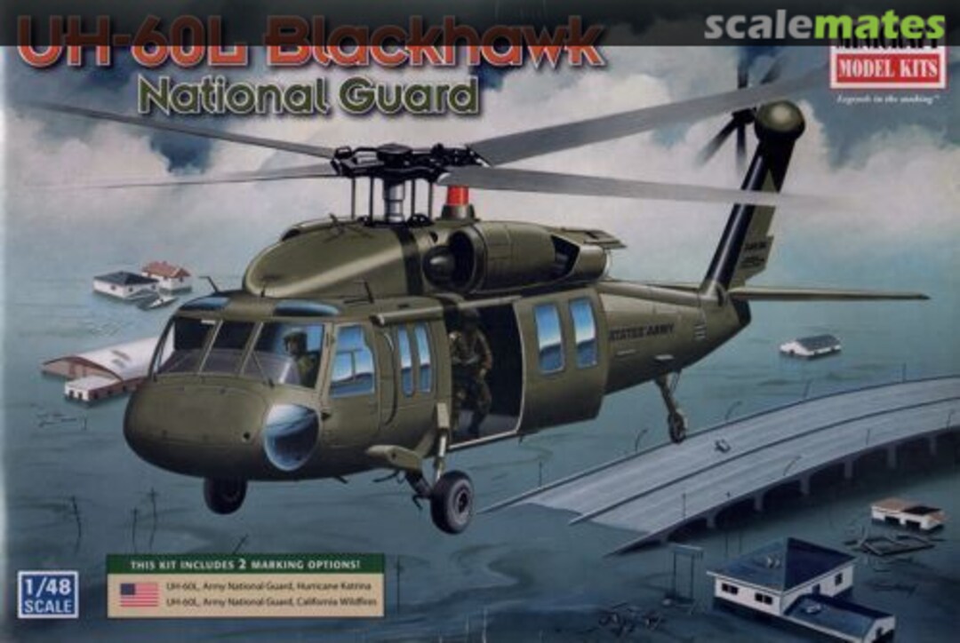 Boxart UH-60L Blackhawk National Guard 11655 Minicraft Model Kits