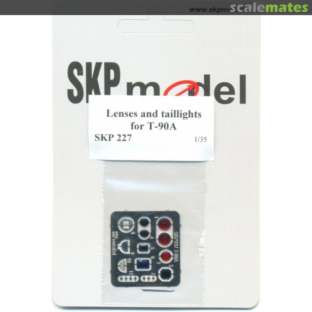 Boxart Lenses and taillights for T-90A SKP 227 SKP model