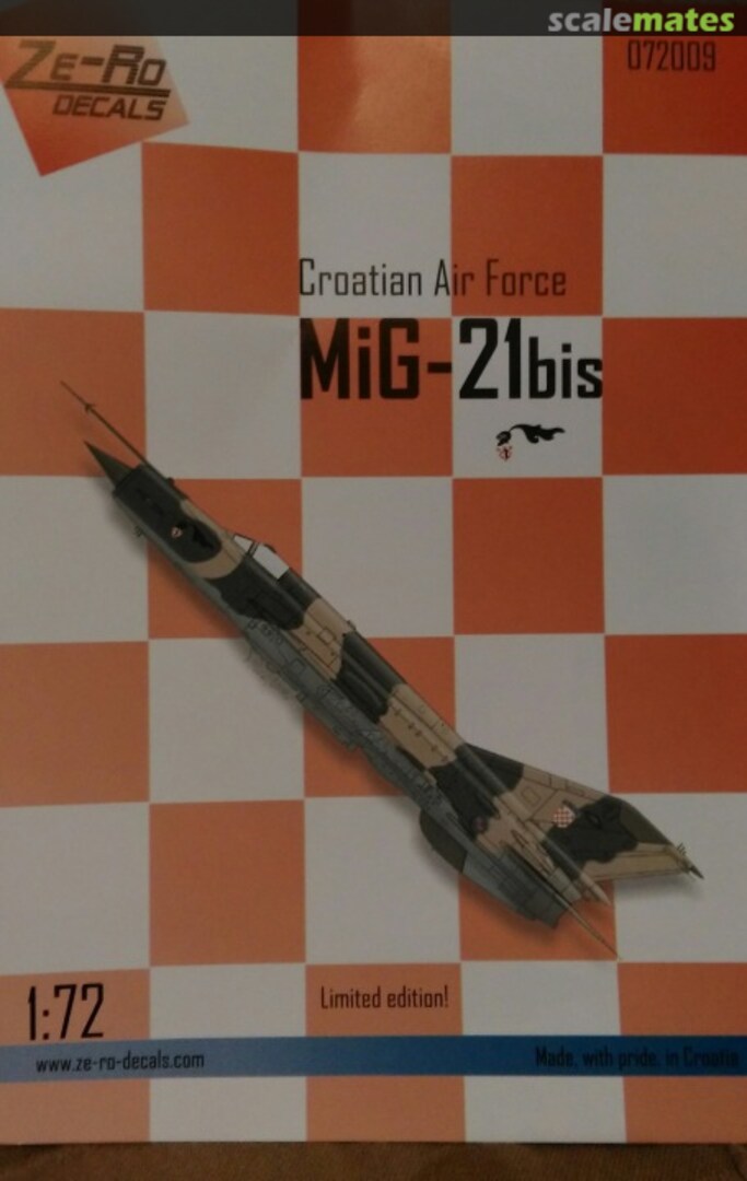 Boxart MiG-21bis 072009 Ze-Ro Decals