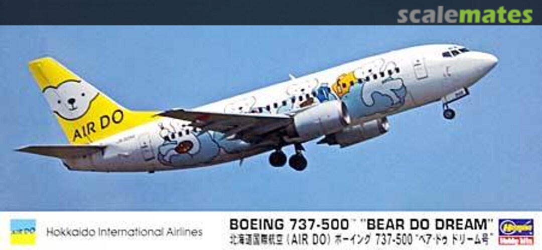 Boxart Boeing 737-500 "Bear Do Dream" 10683 Hasegawa