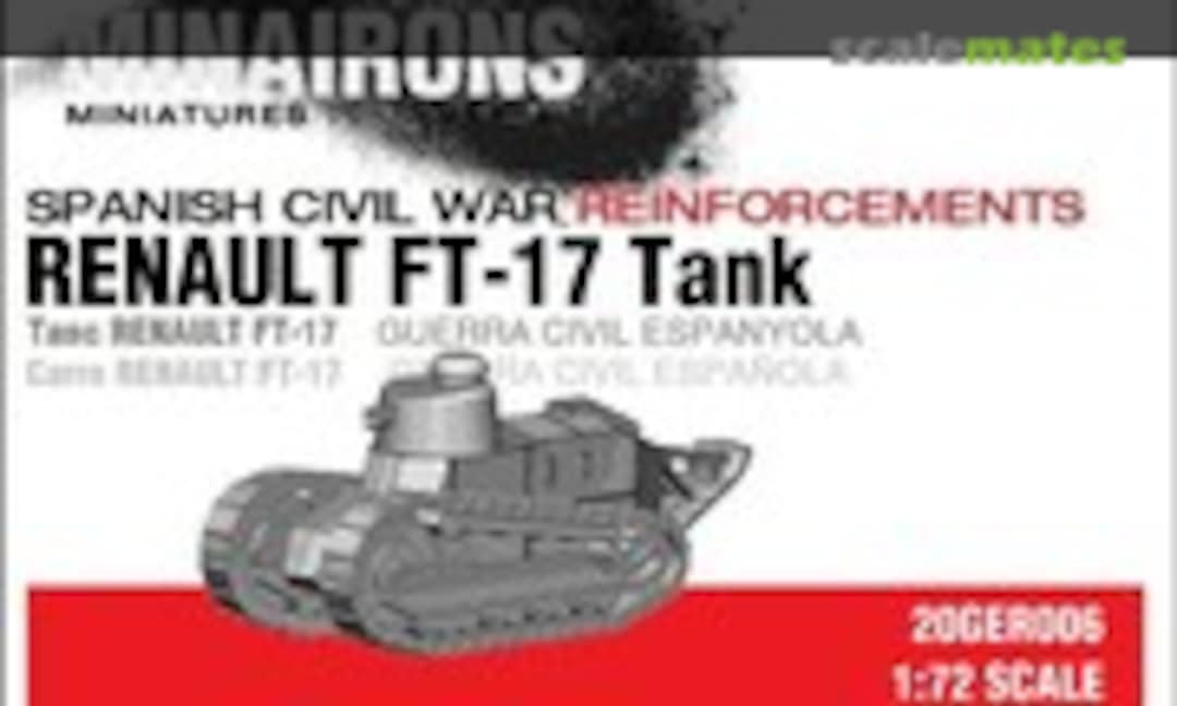 1:72 Renault FT-17 Tank (Minairons Miniatures 20GER006)