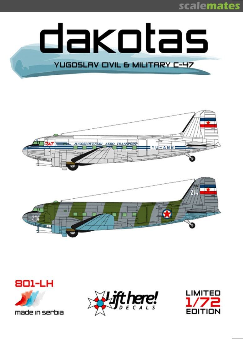 Boxart Dakotas 801-LH Lift Here Decals