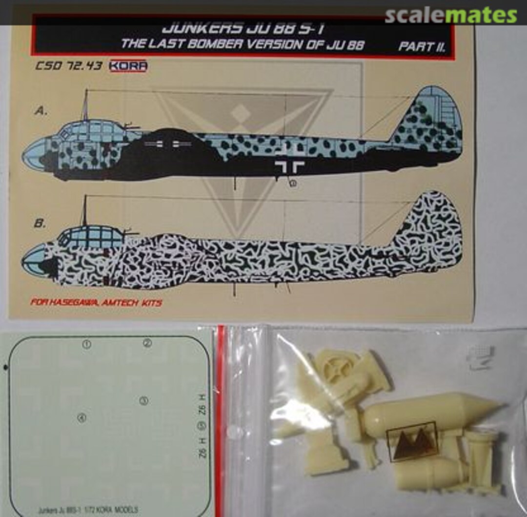 Boxart Junkers Ju 88 S-1 CSD7243 Kora Models