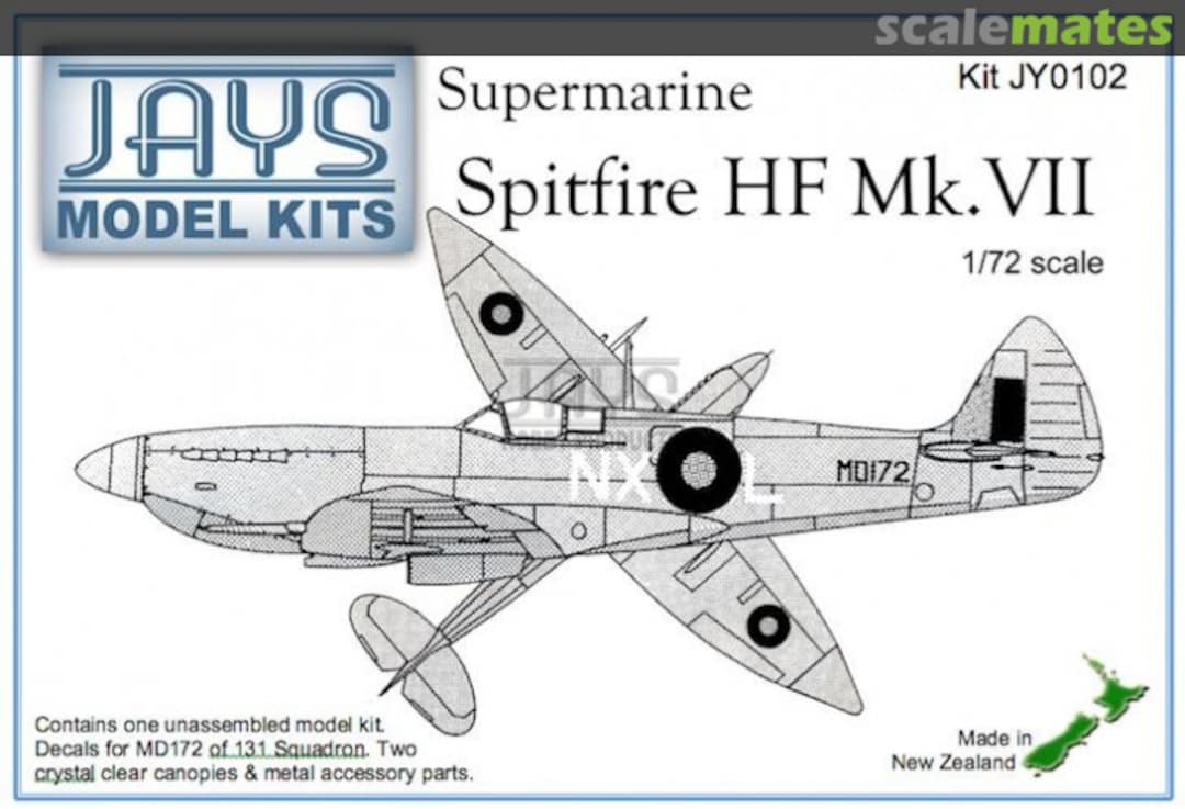 Boxart Supermarine Spitfire HF Mk.VII JY0102 JAYS Model Kits