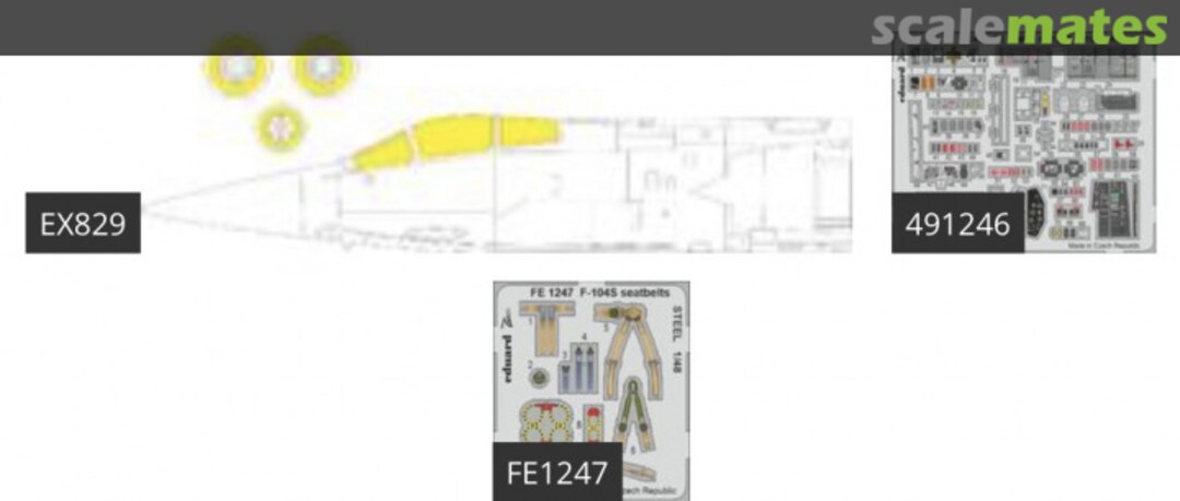 Contents F-104S ASA-M BIG49321 Eduard