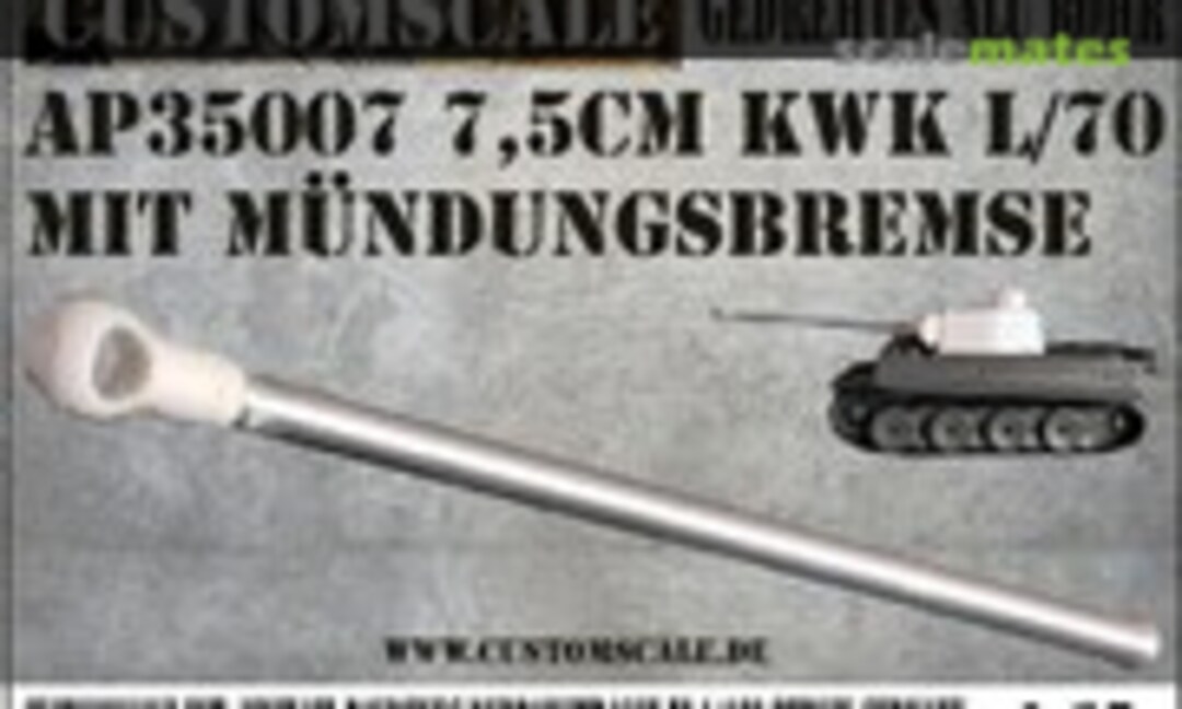 1:35 7,5cm KWK L/70 mit Mündungsbremse (Custom-Scale AP35007)