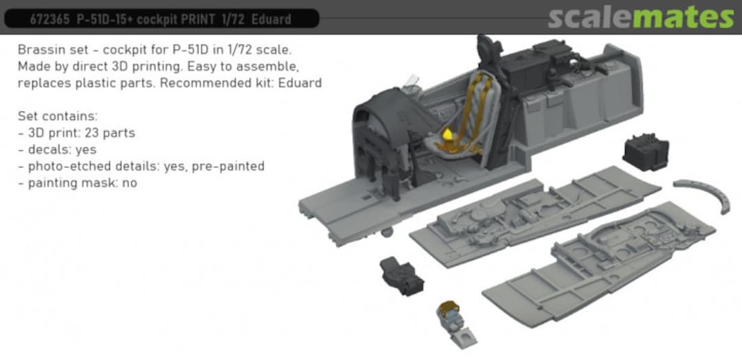 Boxart P-51D-15+ Cockpit 672365 Eduard