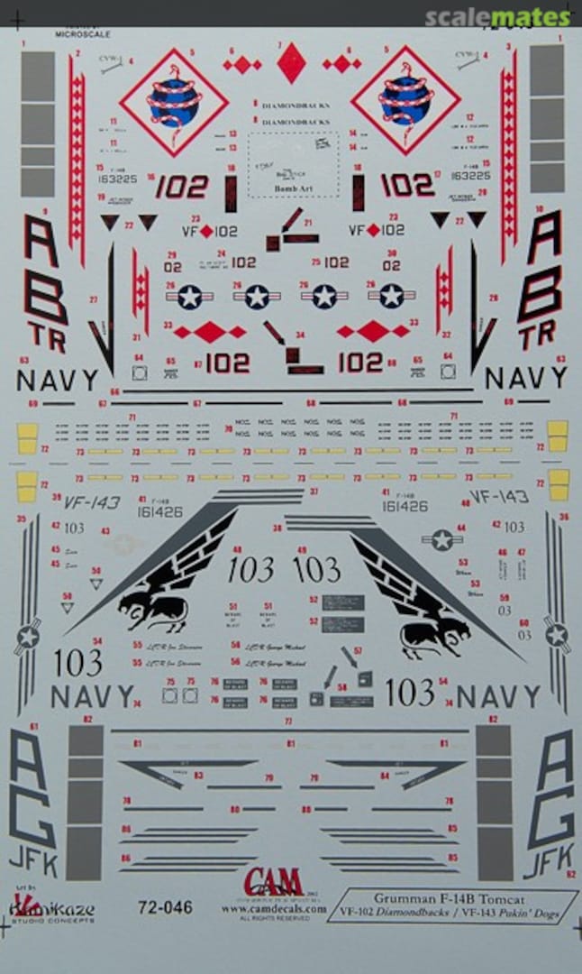 Boxart VF-102 Diamondbacks / VF-143 Pukin' Dogs 72-046 CAM