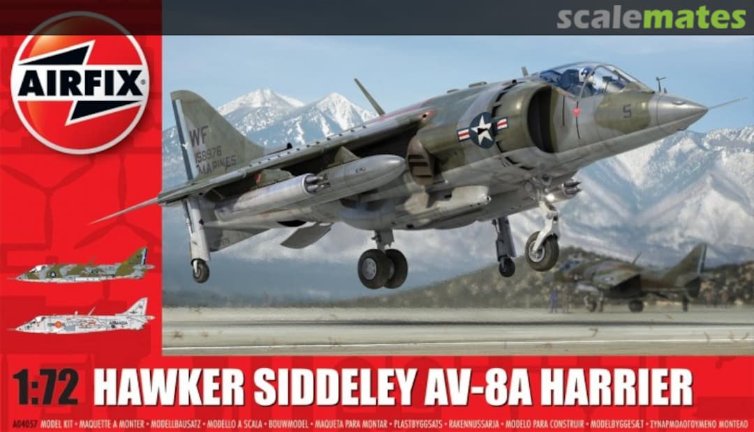 Boxart Hawker Siddeley AV-8A Harrier A04057 Airfix