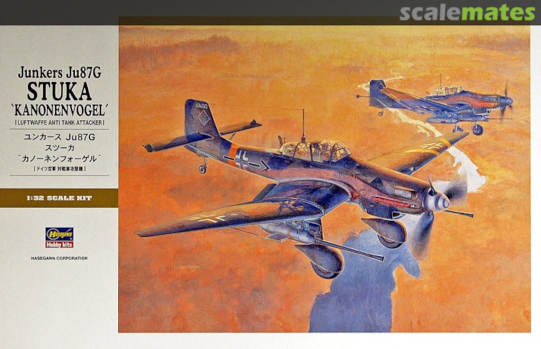 Boxart Junkers Ju 87G Stuka `Kanonenvogel´ 08075 Hasegawa