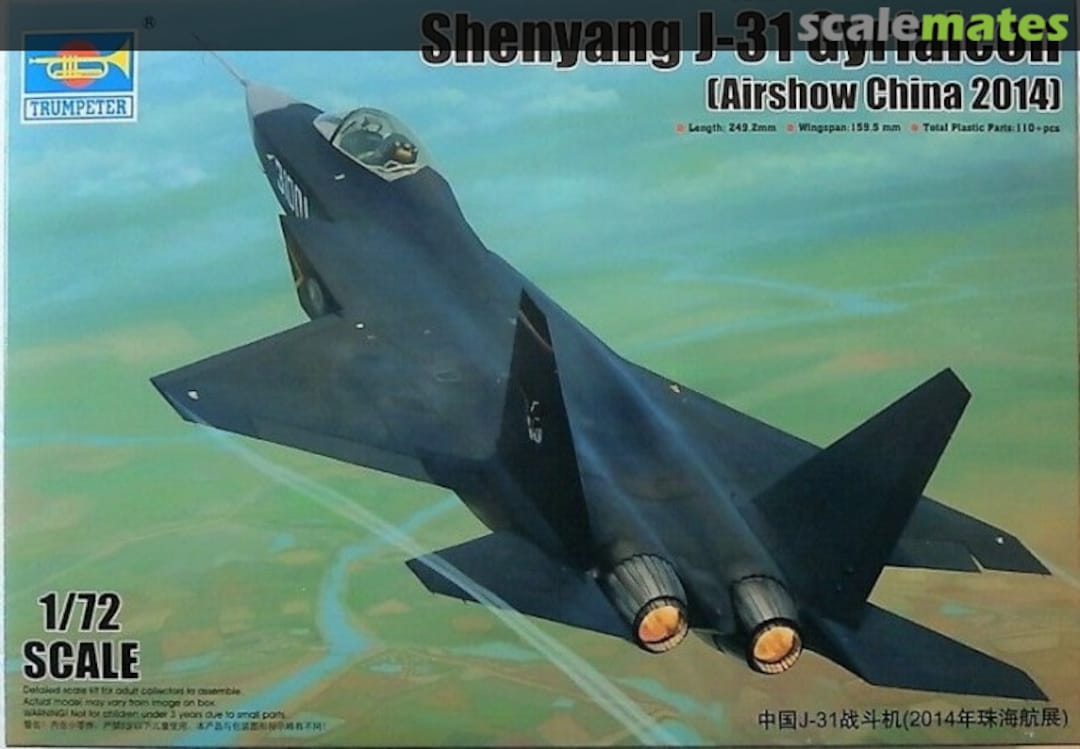 Boxart Shenyang J-31 Gyrfalcon 01666 Trumpeter