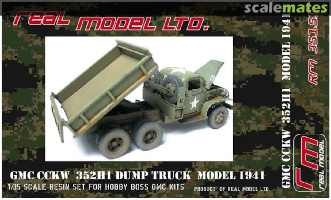 Boxart GMC CCKW 352H1 Dump Truck Model 1941 RM35151 Real Model