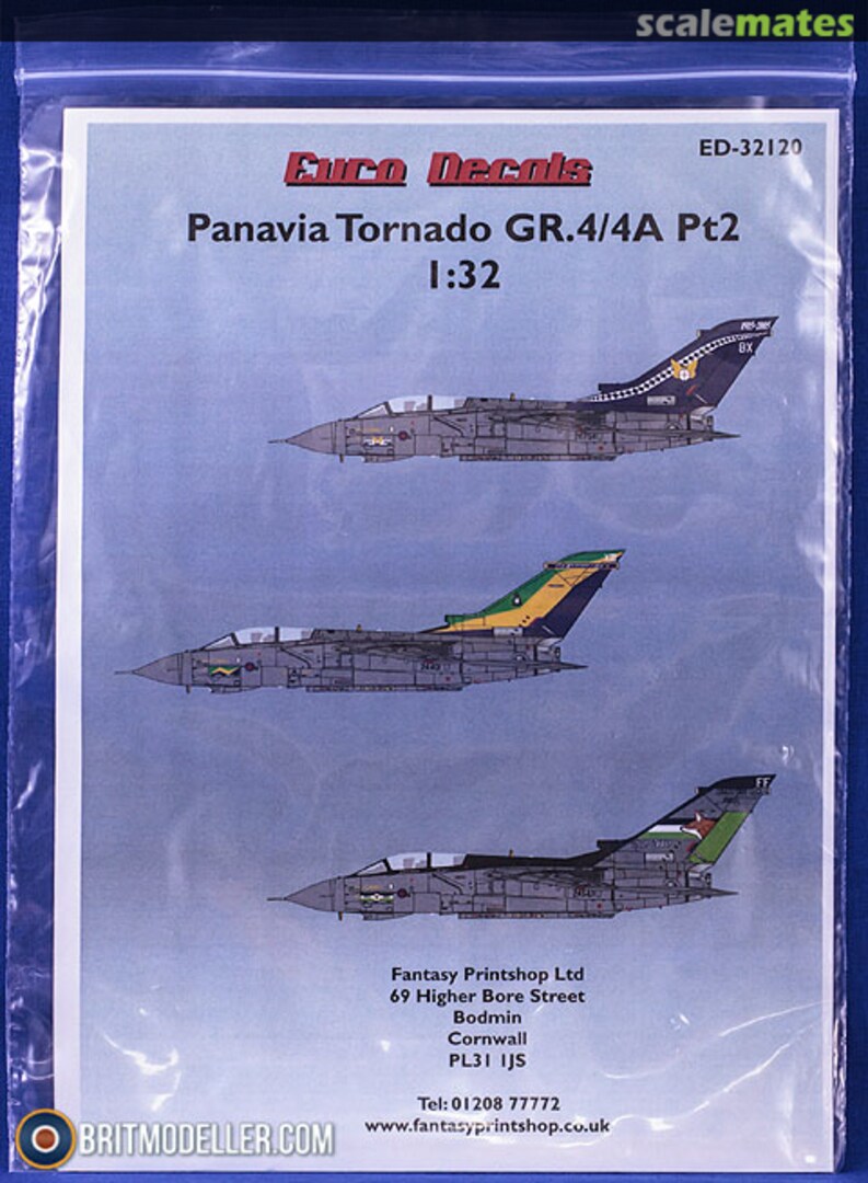 Boxart Panavia Tornado GR.4/4A Part 2 ED-32120 Euro Decals