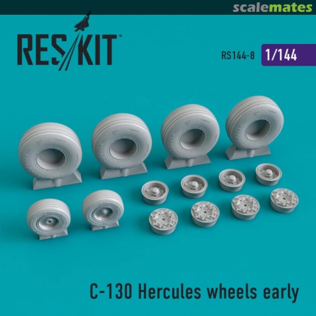 Boxart C-130 Hercules wheels early RS144-0008 ResKit