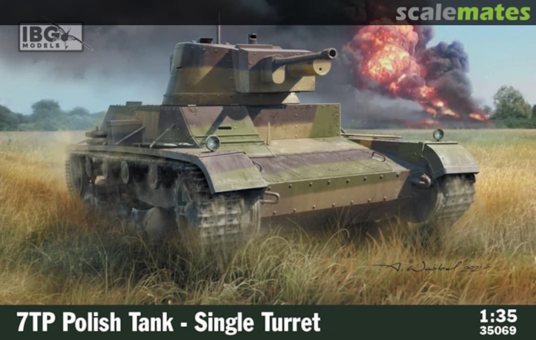 Boxart 7TP Polish Tank - Single Turret 35069 IBG Models