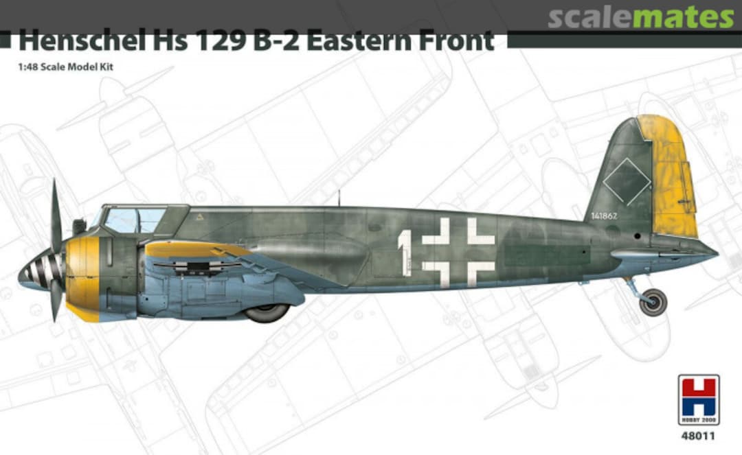 Boxart Henschel Hs 129B-2 48011 Hobby 2000