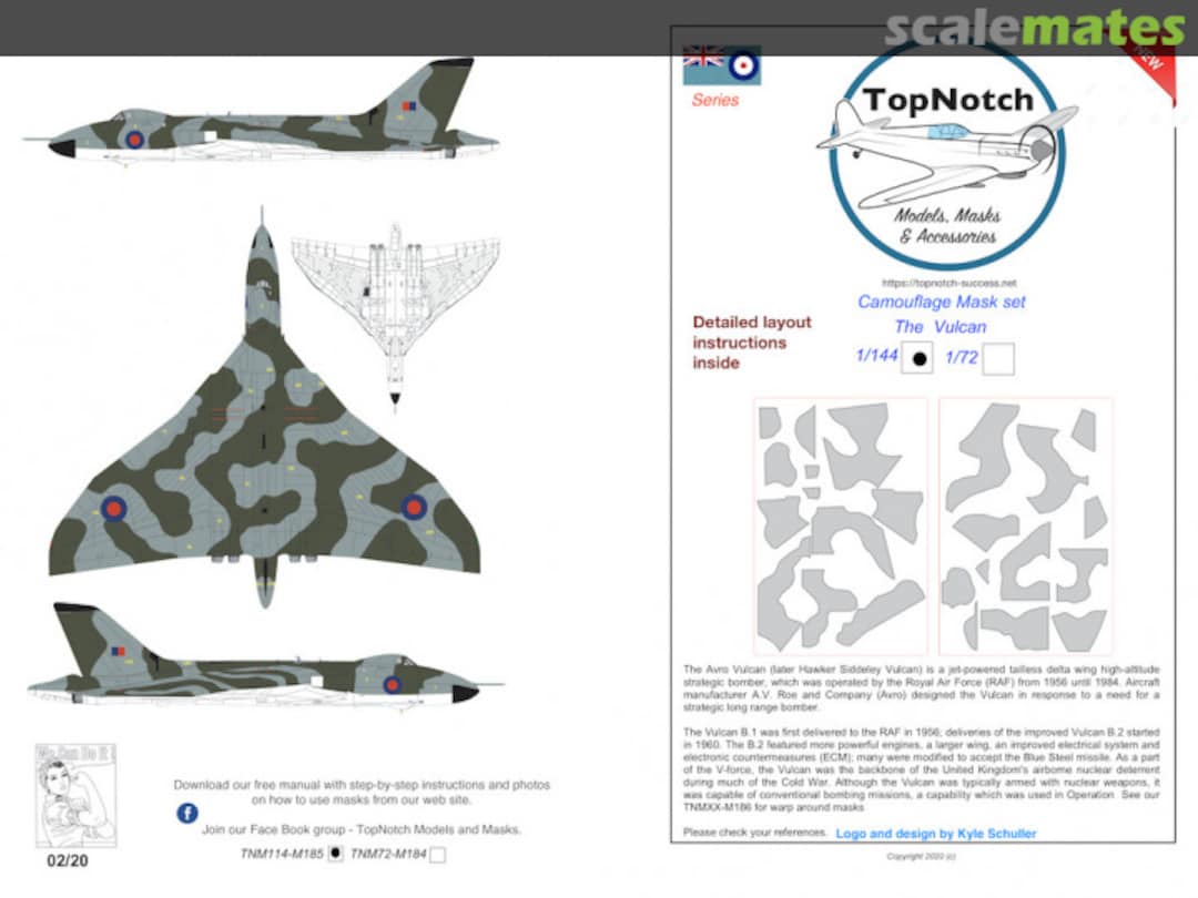 Boxart Vulcan Std Camouflage TNM72-M185 TopNotch