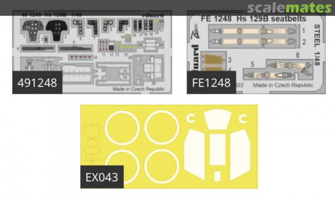 Contents Hs 129B BIG49322 Eduard