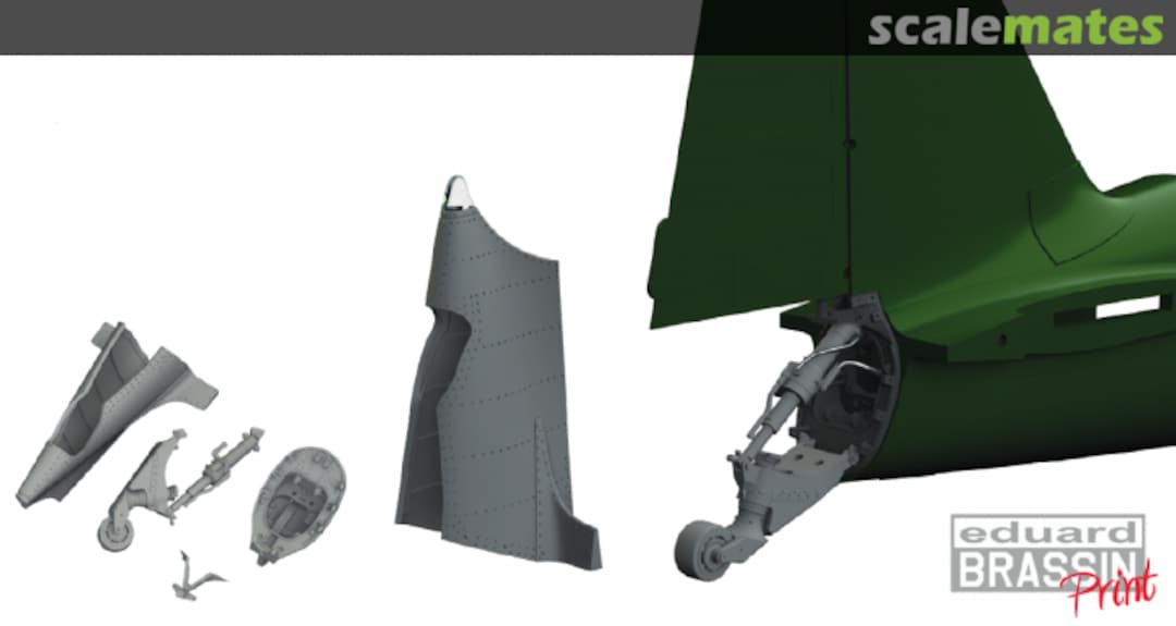 Boxart A6M2 tailwheel Brassin PRINT 648772 Eduard