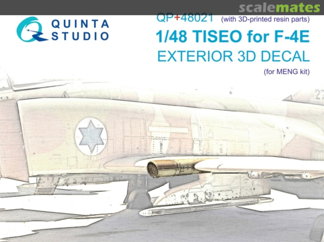 Boxart TISEO for F-4E exterior 3D Decal with 3D printed parts QP+48021 Quinta Studio