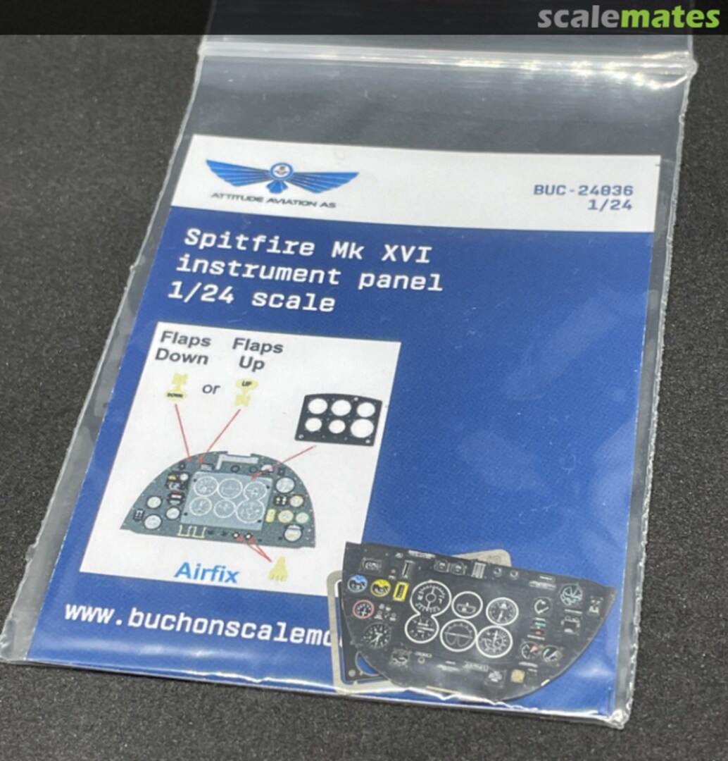 Boxart Spitfire Mk. XVI Color Instrument Panel BUC24-036 Buchon Scale Models