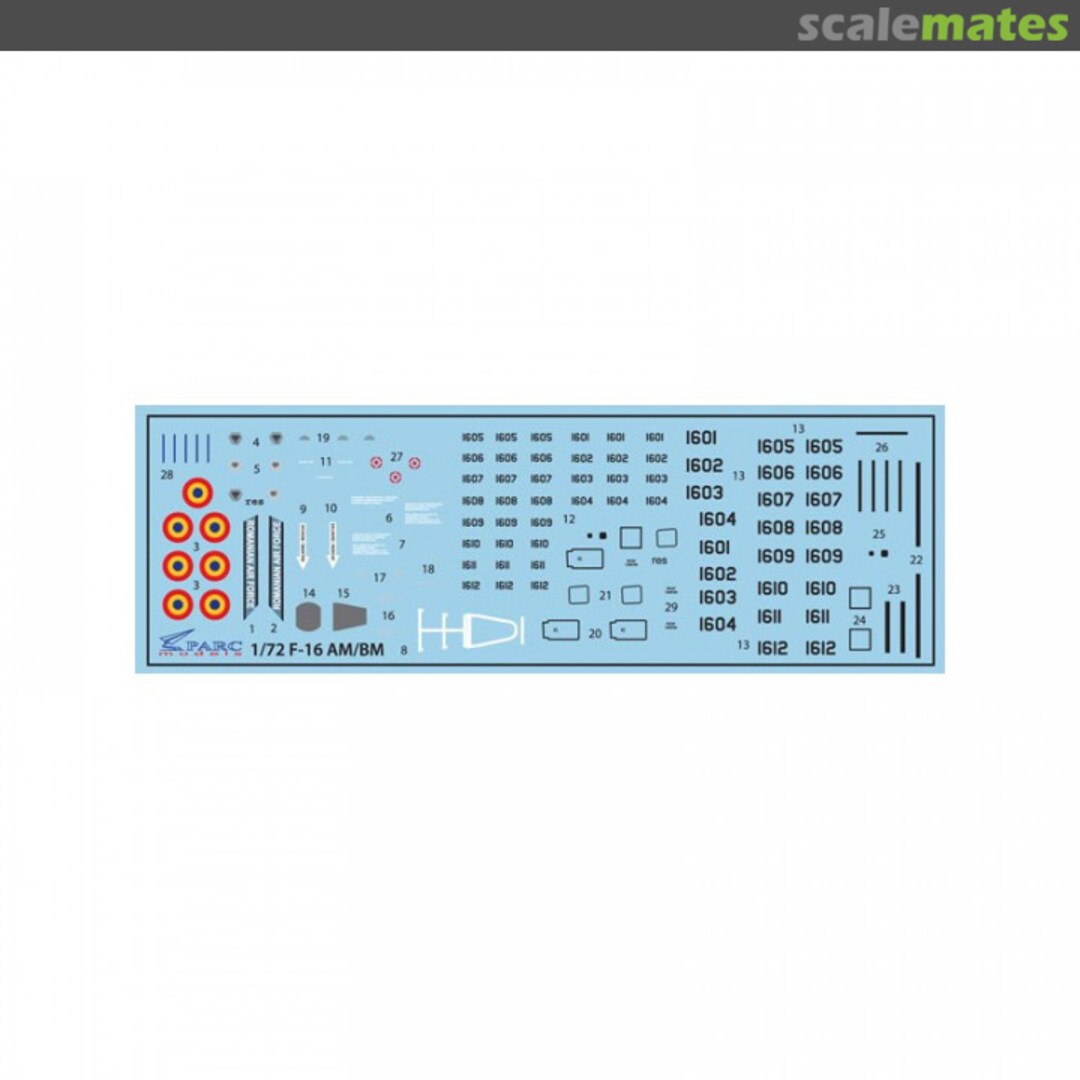 Boxart F-16AM/BM HP 72316 Hobby Park