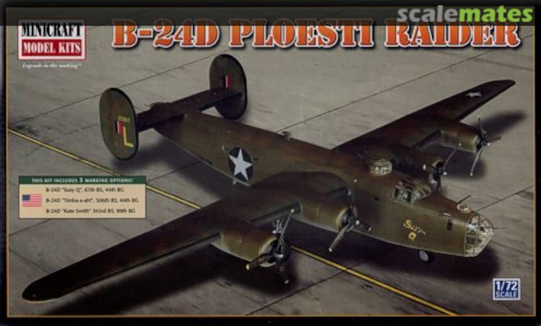 Boxart B-24D Ploesti Raider 11658 Minicraft Model Kits