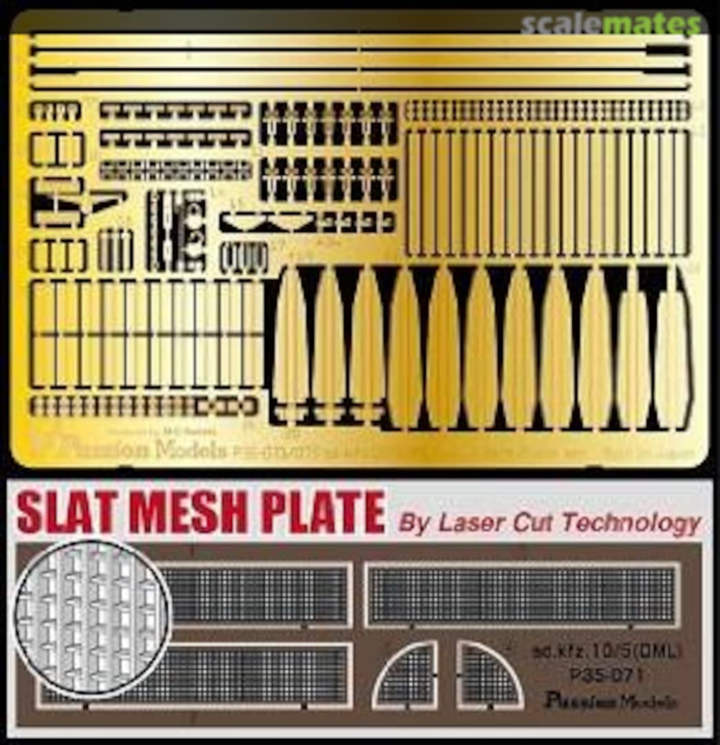 Boxart Sd.Kfz.10/5 Detail Up Set Part.1-A Closed Platform Ver. P35-071 Passion Models