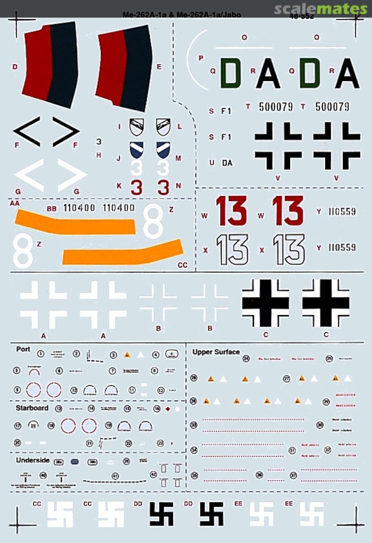 Boxart Me 262A-1a & Me 262A-1a/Jabo 48-0552 SuperScale International