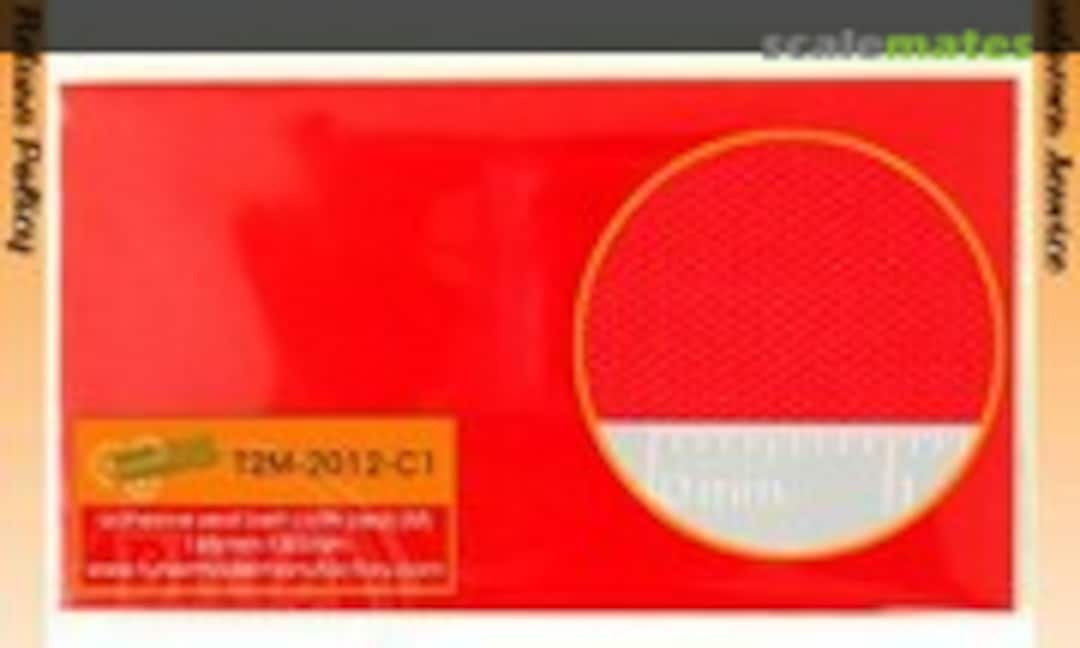 No Seat Belt Adhesive Cloth (Red) 145mm x 85mm (Tuner Model Manufactory T2M-2012-C1)